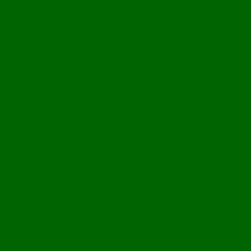 Color HEX #006400 : Dark green (X11)