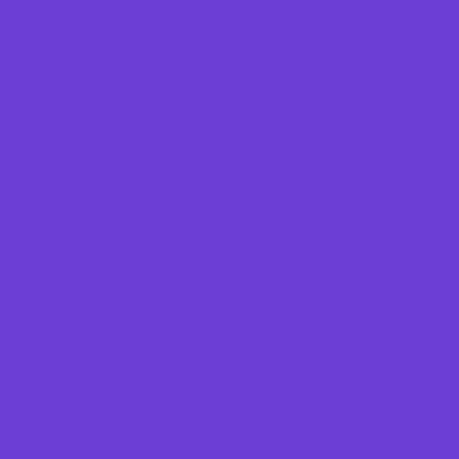 Color HEX #6c3ed5 
