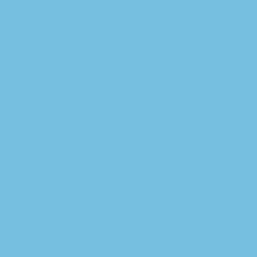 Color HEX #77bfe1 