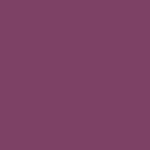 Color HEX #7d4165 