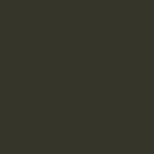 Color HEX #35352a 