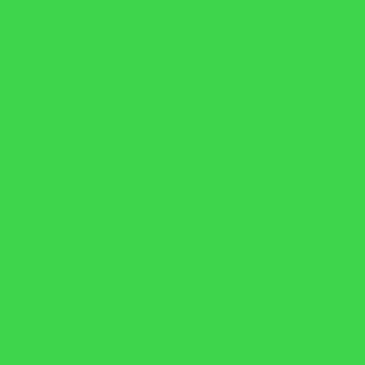 Color HEX #3ed54c 