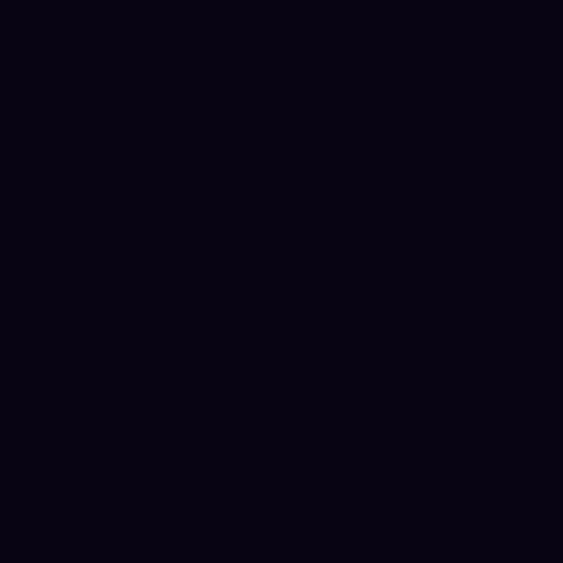 Color HEX #080413 